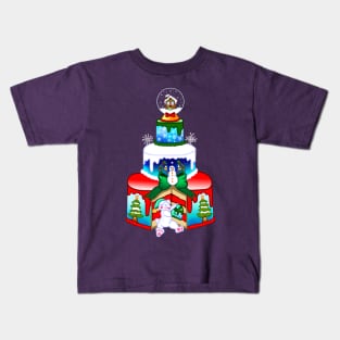 Festive Christmas Cake Kids T-Shirt